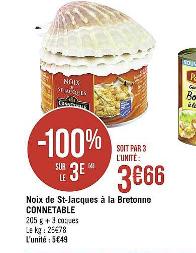 Noix De St-jacques à La Bretonne Connetable