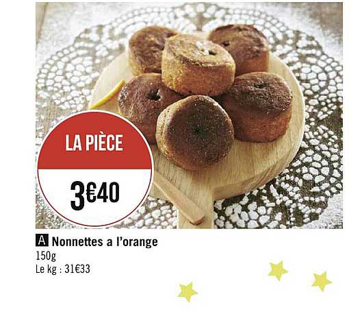 nonnettes à l'orange