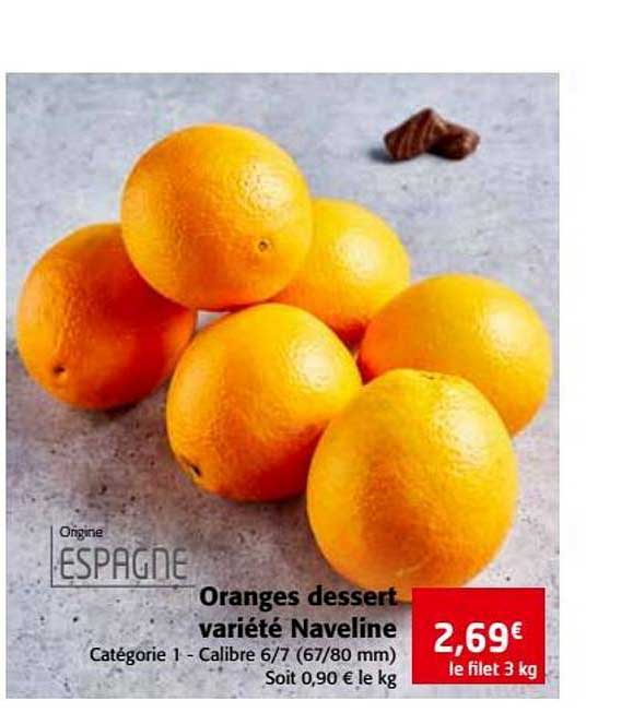 oranges dessert variété naveline