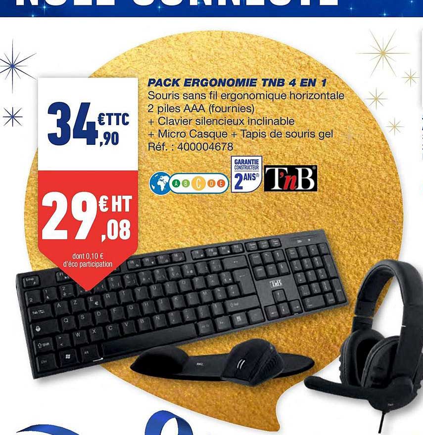 pack ergonomie tnb 4 en 1