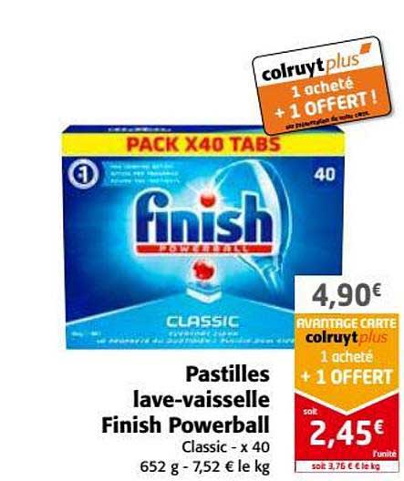 pastilles lave vaisselle finish powerball