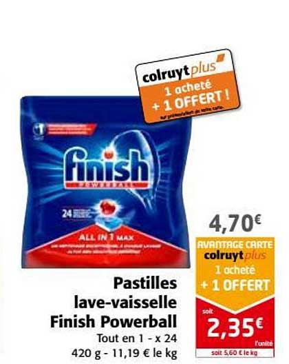 pastilles lave vaisselle finish powerball