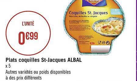 plats coquilles st-jacques albal