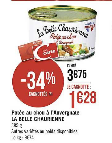 potée au chou à l'auvergnate la belle chaurienne