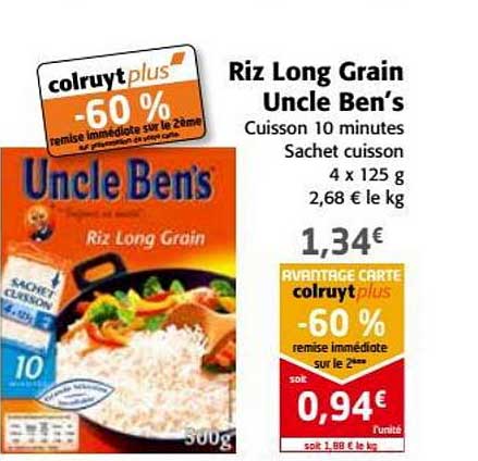 riz long grain uncle ben's