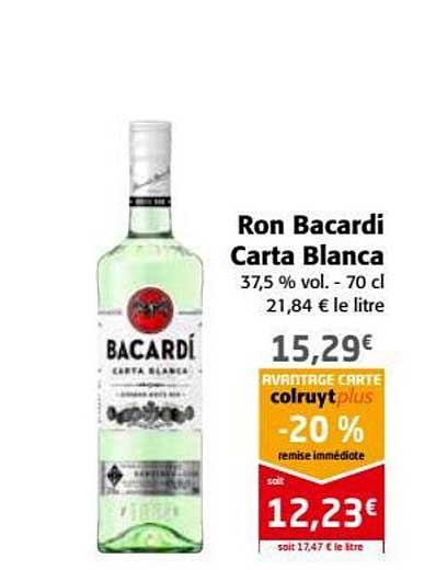 ron bacardi carta blanca