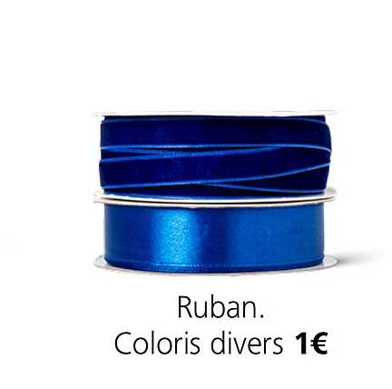 ruban coloris divers
