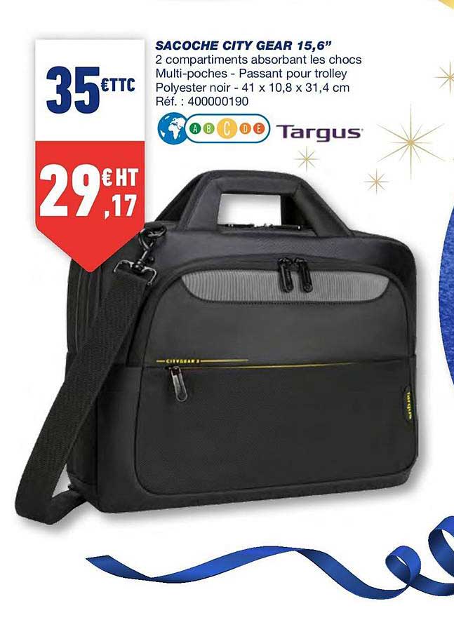 sacoche city gear 15,6" targus