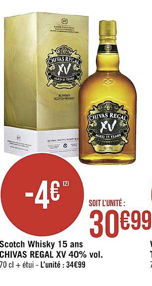 scotch whisky 15 ans chivas regal xv 40% vol.