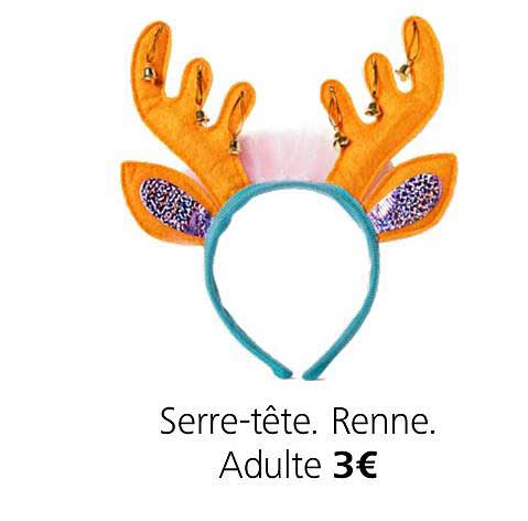serre tête. renne adulte