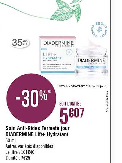 Soin Anti-rides Fermeté Jour Diadermine Lift+ Hydratant