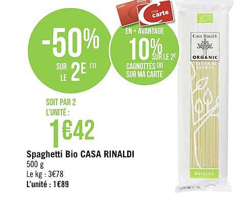 spaghetti bio casa rinaldi