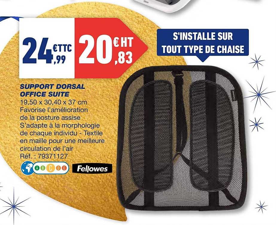 support dorsal office suite fellowes