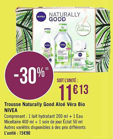 trousse naturally good aloé véra bio nivea