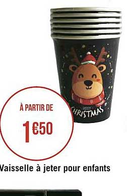 vaisselle à jeter pour enfants