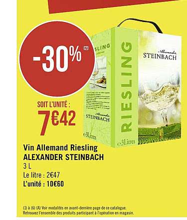 vin allemand riesling alexander steinbach