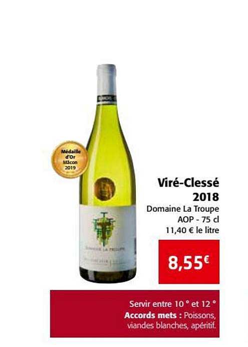 viré clessé 2018 domaine la troupe aop