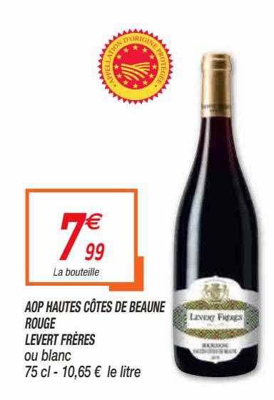 aop hautes côtes de beaune rouge levert frères