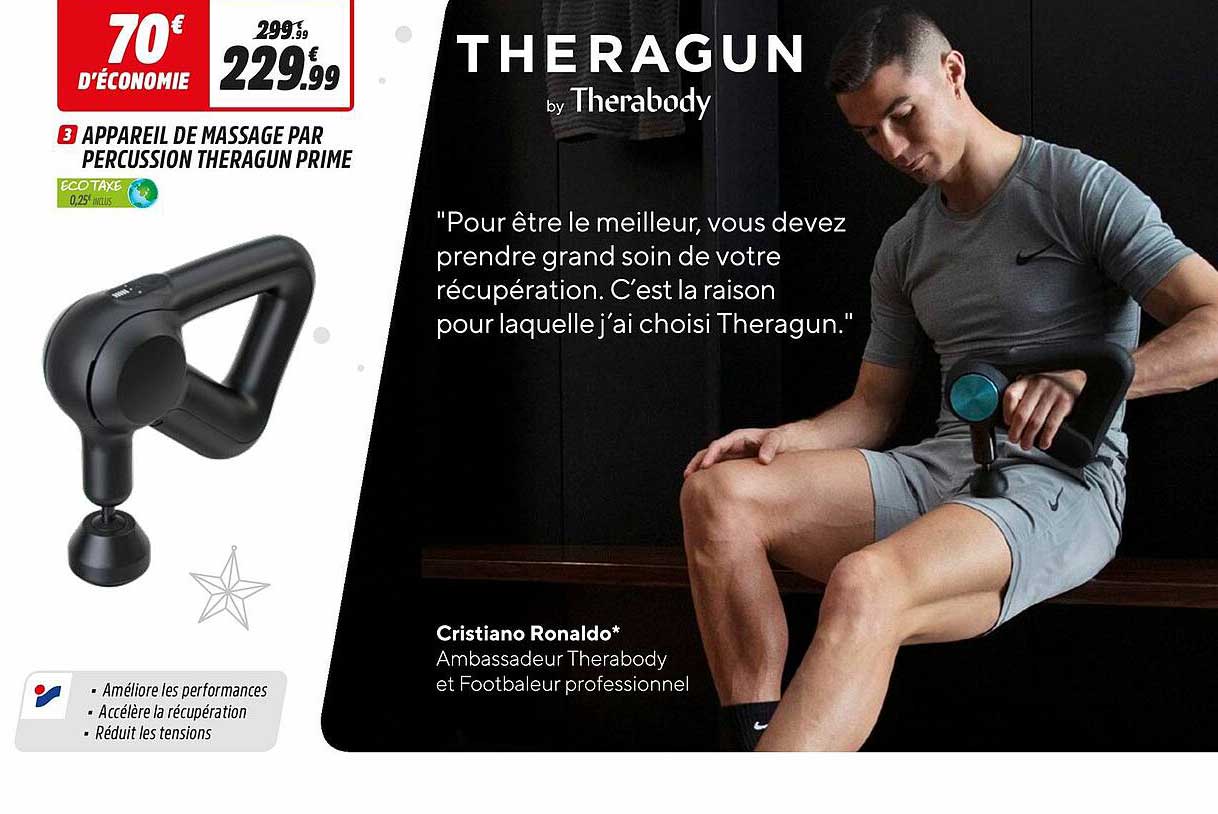 appareil de massage par percussion theragun prime
