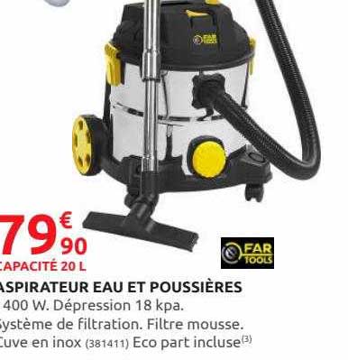aspirateur eau et poussières far tools