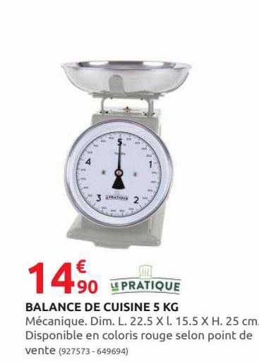 Balance De Cuisine 5 Kg Le Pratique