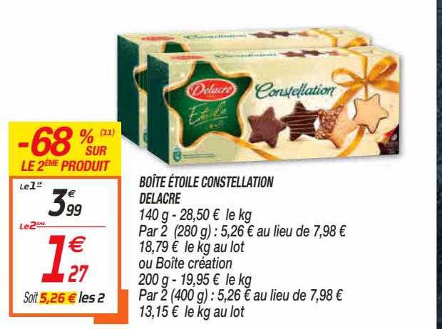 boîte étoile constellation delacre