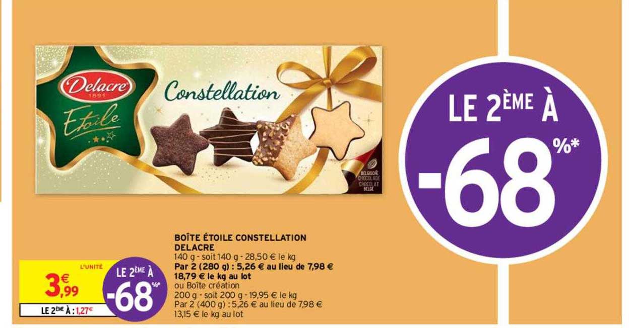 boîte étoile constellation delacre