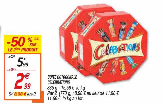 boîte octogonale célébrations