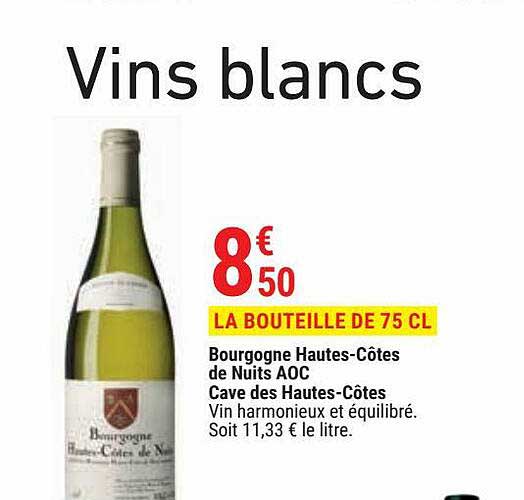 bourgogne hautes-côtes de nuits aoc cave des hautes-côtes