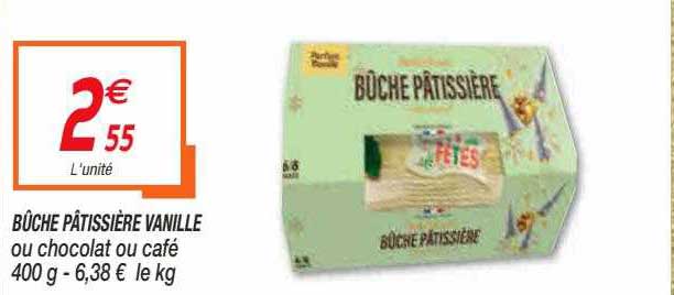 bûche pâtissière vanille