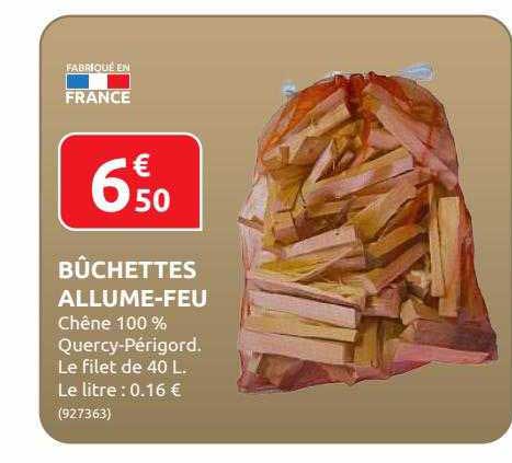 bûchettes allume-feu