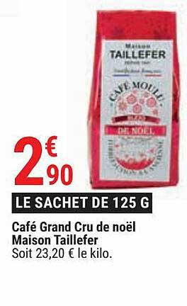 café grand cru de noël maison taillefer