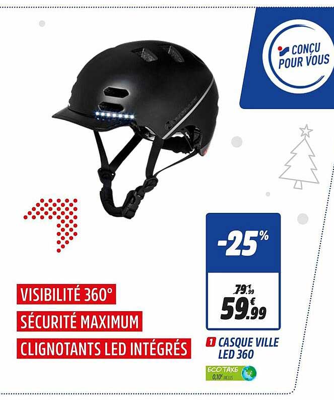 casque ville led 360