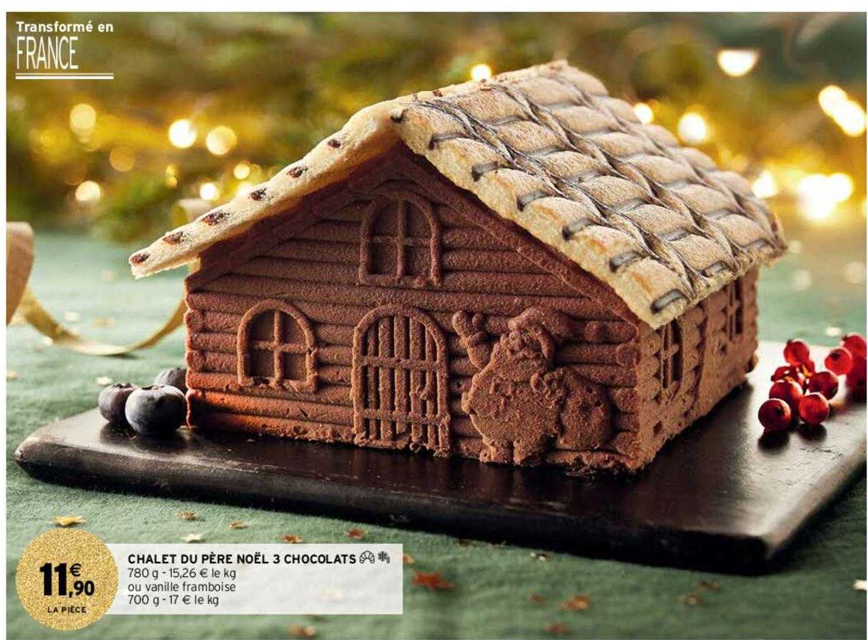 chalet du père noël 3 chocolats