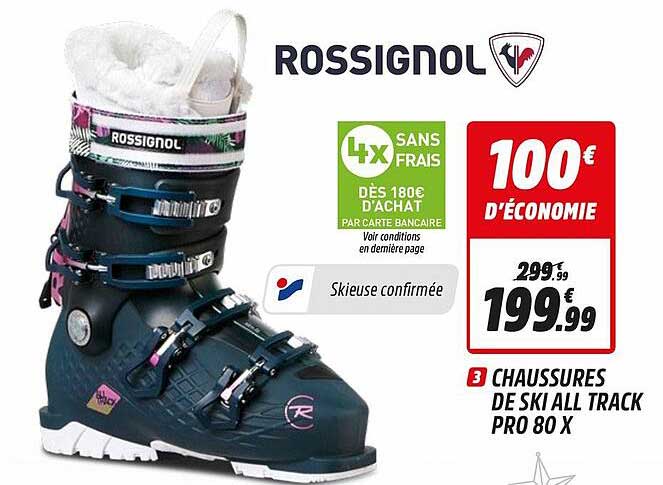 chaussures de ski all track pro 80x rossignol