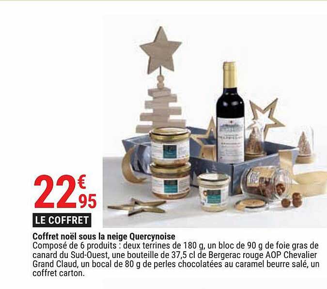 coffret noël sous la neige quercynoise