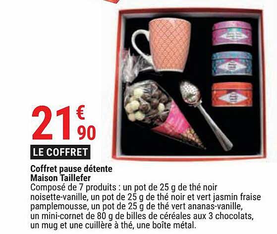 coffret pause détente maison taillefer