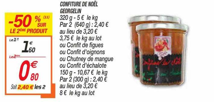 confiture de noël georgelin