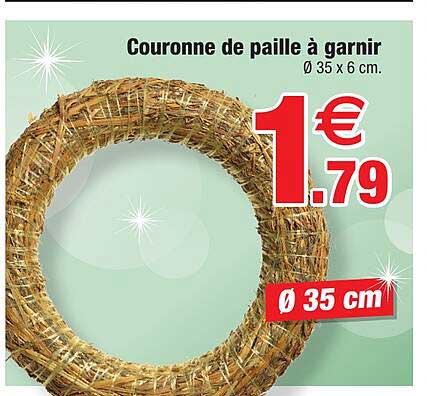 couronne de paille à garnir