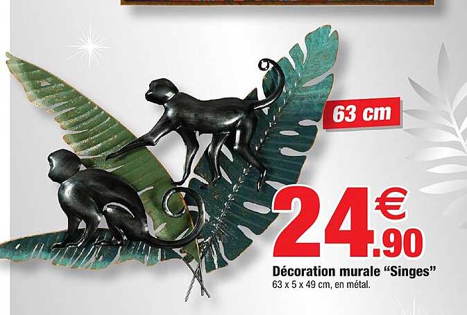 décoration murale "singes"