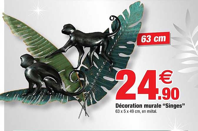 décoration murale "singes"
