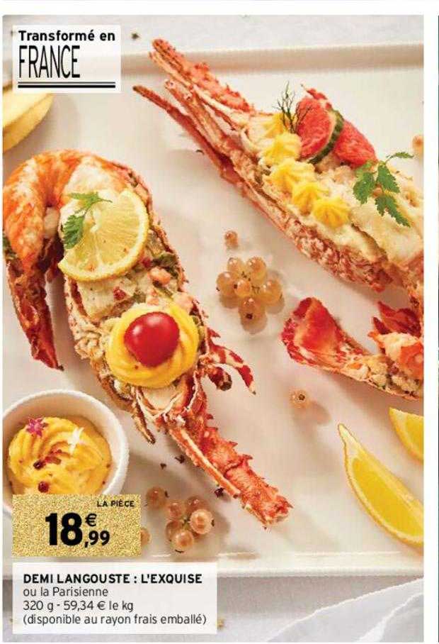 demi langouste : l'exquise