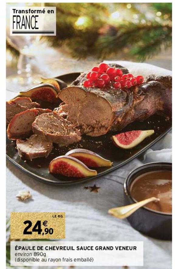 épaule de chevreuil sauce grand veneur