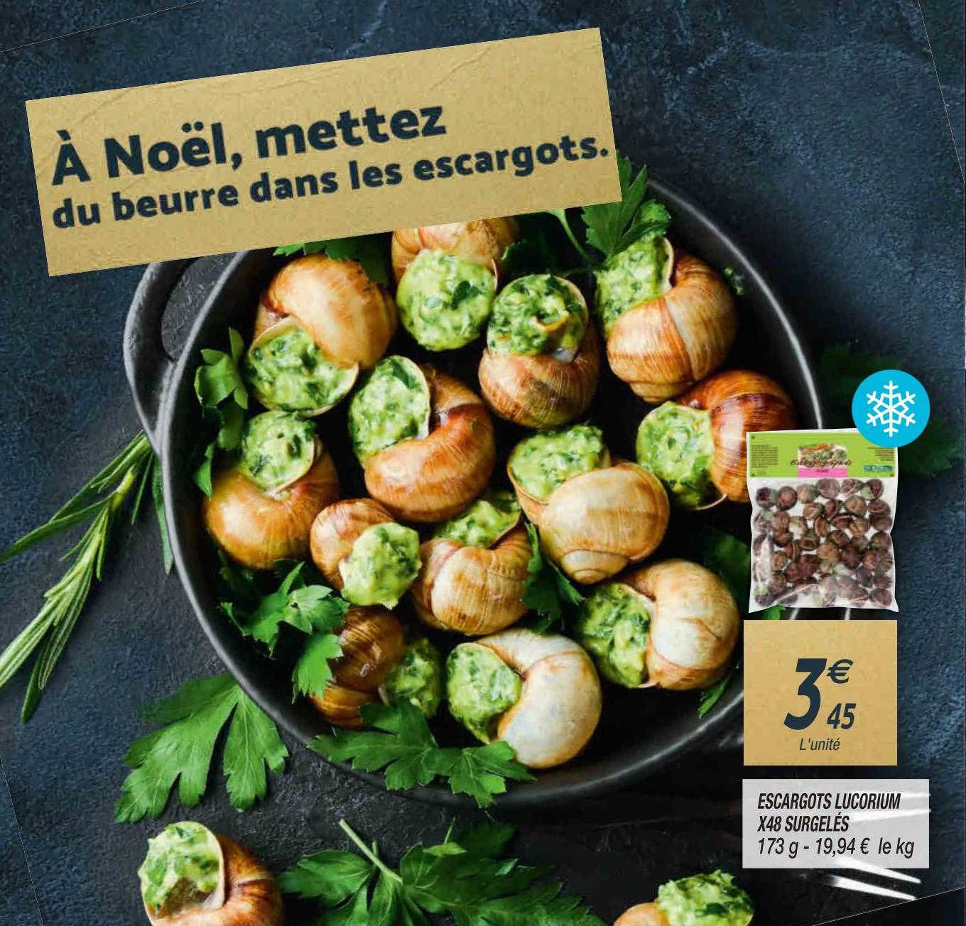 escargots lucorium x48 surgelés