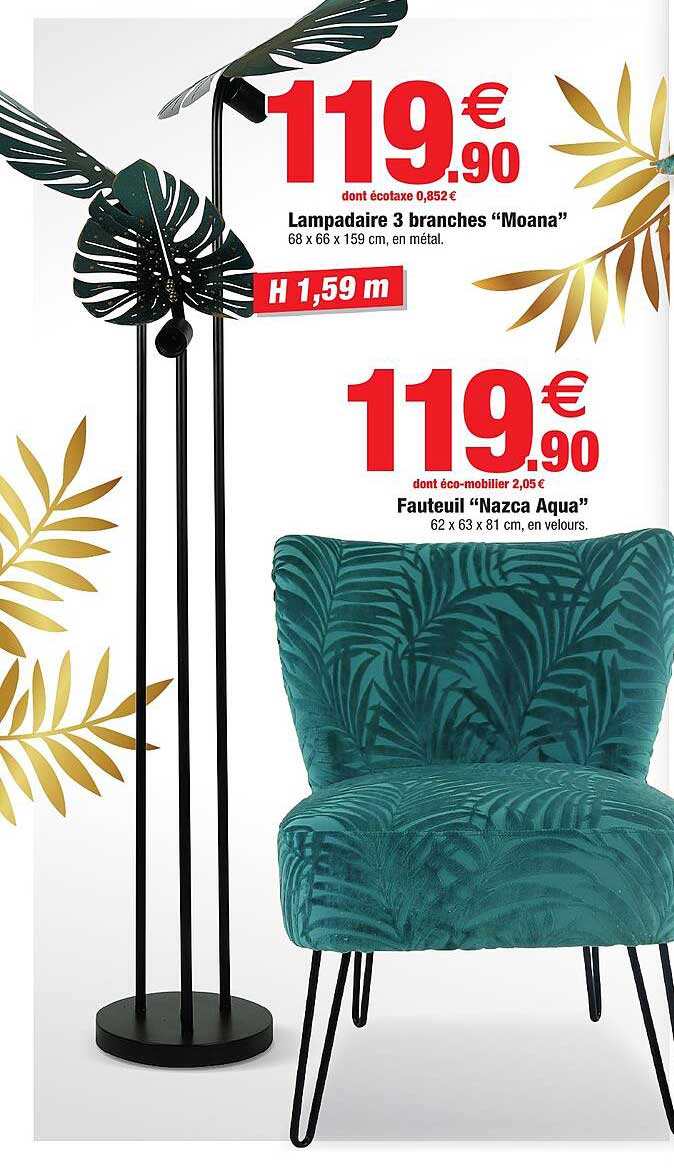 fauteuil "nazca aqua"
