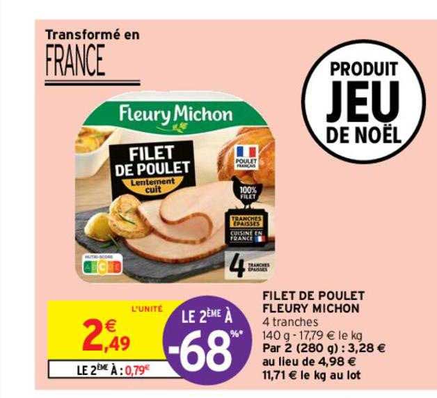 filet de poulet fleury michon