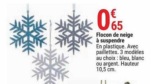 flocon de neige à suspendre