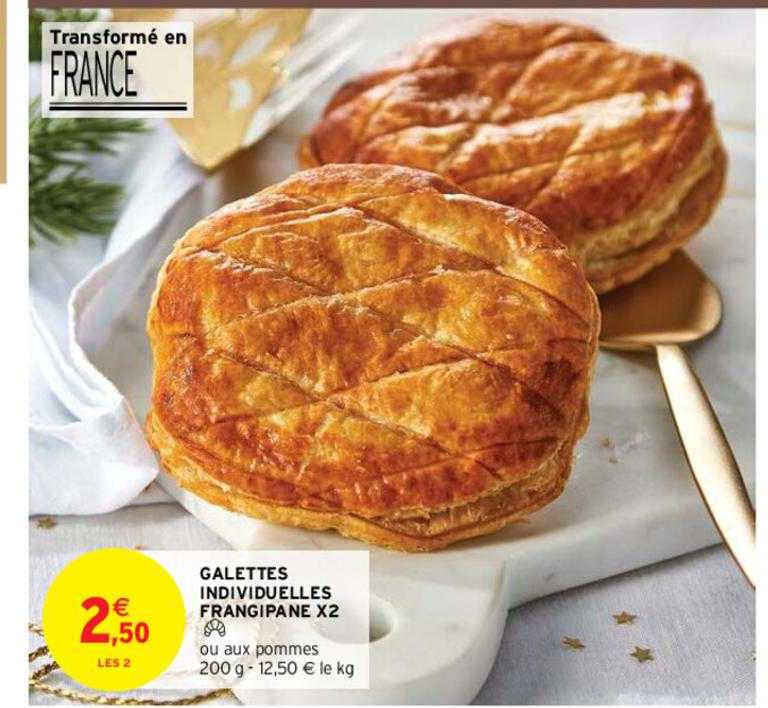galettes individuelles frangipane x2