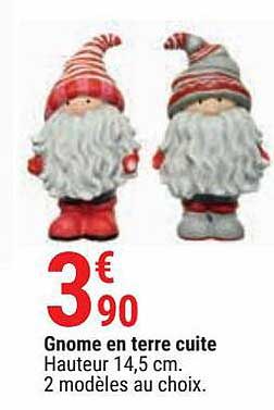 gnome en terre cuite