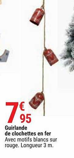 guirlande de clochettes en fer